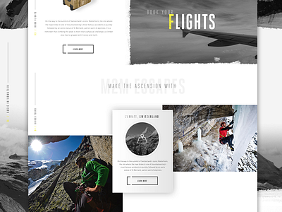 Matterhorn Travel Site WIP art clean color design interface minimal photography travel ui ux web web design