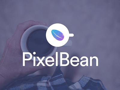 PixelBean Branding art branding clean color design gradient logo minimal typography ui user interface ux