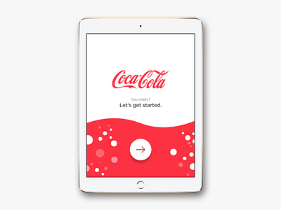 Coca-Cola Kiosk Drink Customizer color design flat interaction interface ios ipad ui user experience user interface ux