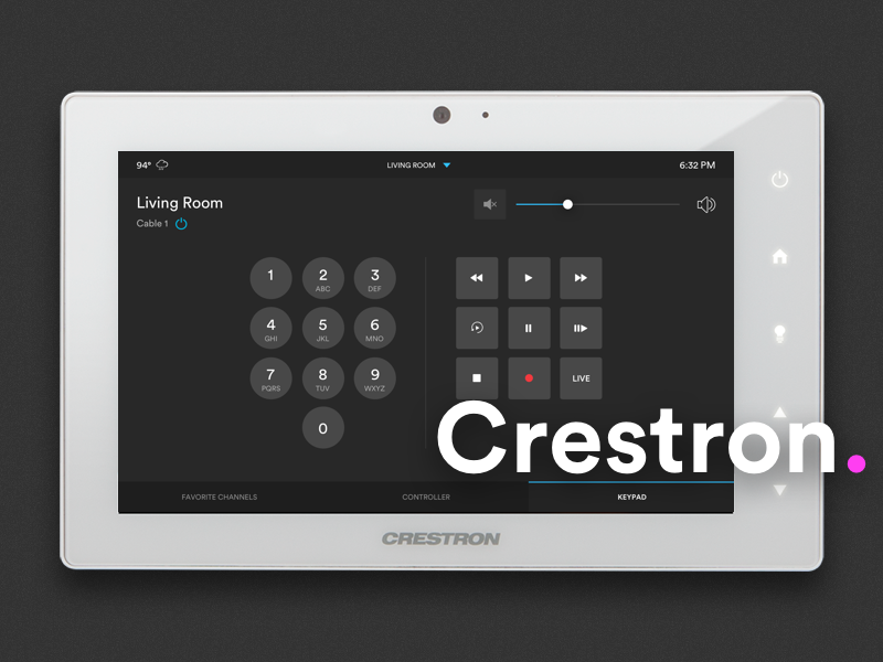 crestron web interface xpanel reset password