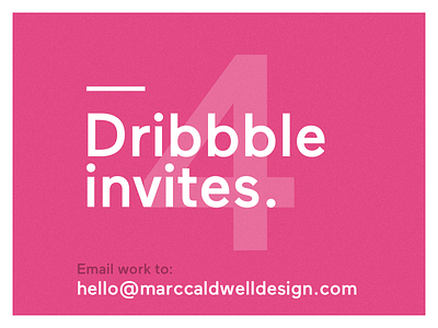 4 Dribbble Invites app color design flat interaction interface invite ui user experience user interface ux website
