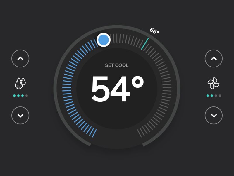 Crestron Climate Control Air Conditioning by Marc Caldwell on Dribbble