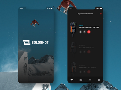 SOLOSHOT iOS App app art clean color creative design flat icon interface ios iphonexs minimal mobile app sports ui user experience user interface ux