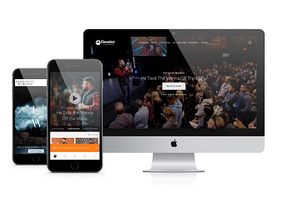 Elevation Church - Digital Overhaul app church elevation ministry mobile ui ux web wordpress