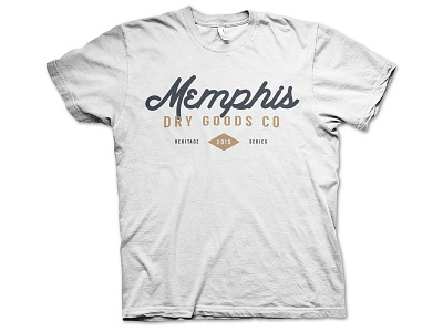 Concept - Branding & Visual Identity (Memphis Dry Goods) apparel branding clothing logo memphis shirt shirt design shirts typography vintage