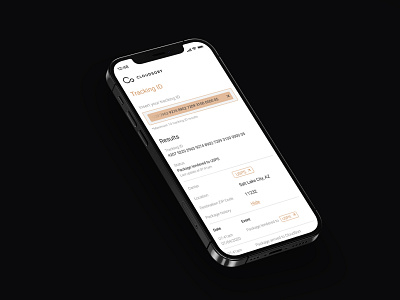 CloudSort • Tracking Page | Logistics Industry app app design clean dark light ui design interaction tracking page ui user interface user research ux