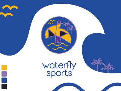 Logo design - waterfly sports ( wing / surf foil )