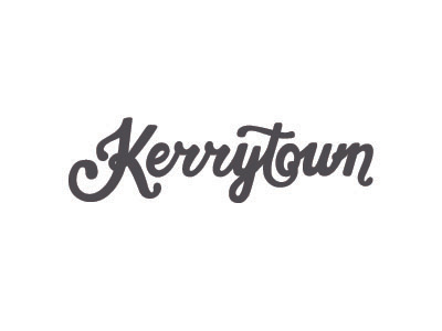 Branding Ann Arbor neighborhoods: Kerrytown hand lettering logo typography