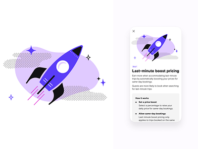 Boost pricing illustration boost illustration rocket