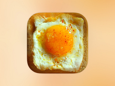 App Icon - Egg & Bread android app app icon bread design egg icon illustration ios mobile ui ux