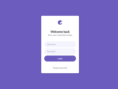 Login form clean design dialog form illustration login login form login page minimalist modal purple sign in sign up ui ux ui design ux design