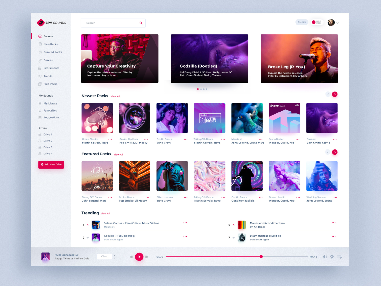 BPM Sound Music Dashboard By Naresh Kumar On Dribbble