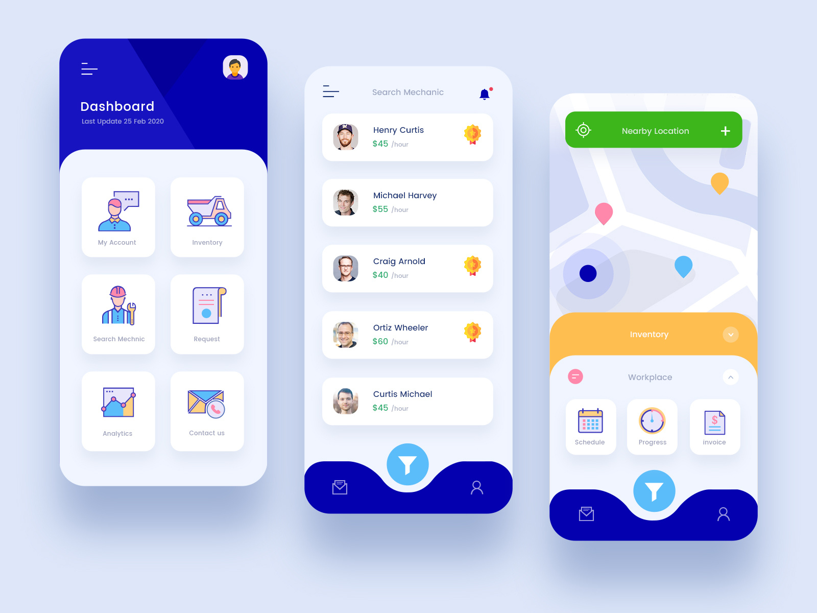 Equipment Mobile App Design by Naresh Uikreative on Dribbble