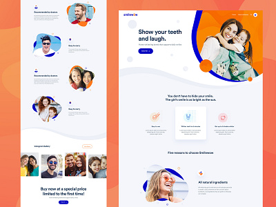 WowSmile Homepage Design