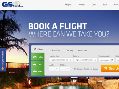 UI/UX Design concept for GS Travel sa is a travel company. cms dashboard design travel ui design uiux user experience design. web