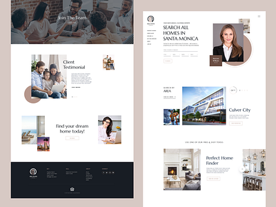 Real Estate Home Page Concept