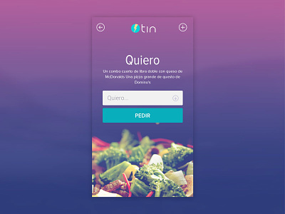 Tin: iOS 7 App Design app application food ios login minimal mobile register restaurant ui design uikreative uiux designer user experience design