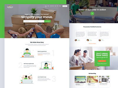 Rainbow Movers cargo courier homepage movers packers rainbow responsive solutions storage transport uikreative uiux uiux designer website