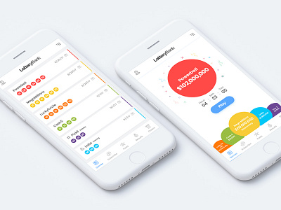 Lottery-Bank: Mobile app design app application calendar chat design games ios lottery mobile mobile app poker ui