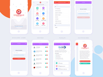 Winnera Mallee Mobile App by Naresh Kumar on Dribbble