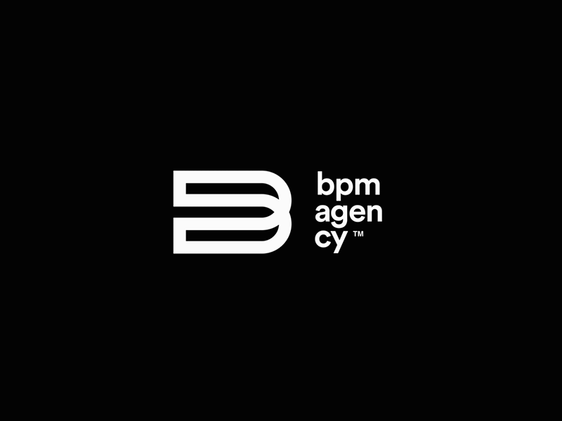Bpm Agency- Logo Animation animated gif animation animations black dark dj djs gif homepage logo music music source record pool remixes songs tracks uidesign videos website