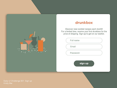 Daily UI: 001 - Sign up