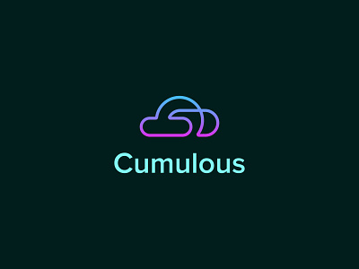 Cumulous-logo design cloud cloud logo cumulous logo dailylogo dailylogochallenge logo logodesign modern logo unique logo