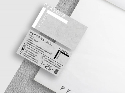 Business card for photo studio Persona