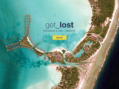get_lost landing app design interaction design landing landing page ui user inteface ux web
