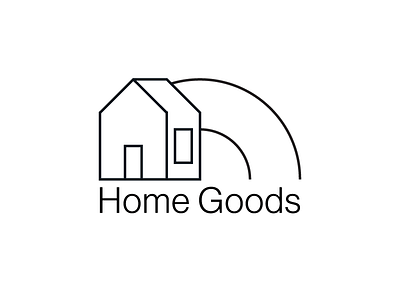 Mornings Home Goods bw logo logotype sketch