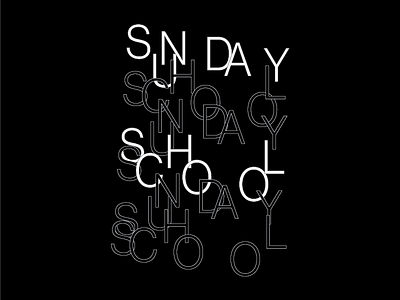 Sunday School sunday school work
