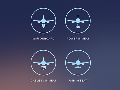 Air Travel Icons