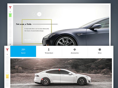 Tesla Concept - The Life of a Single Charge auto automotive car design drive electric experience interactive web website