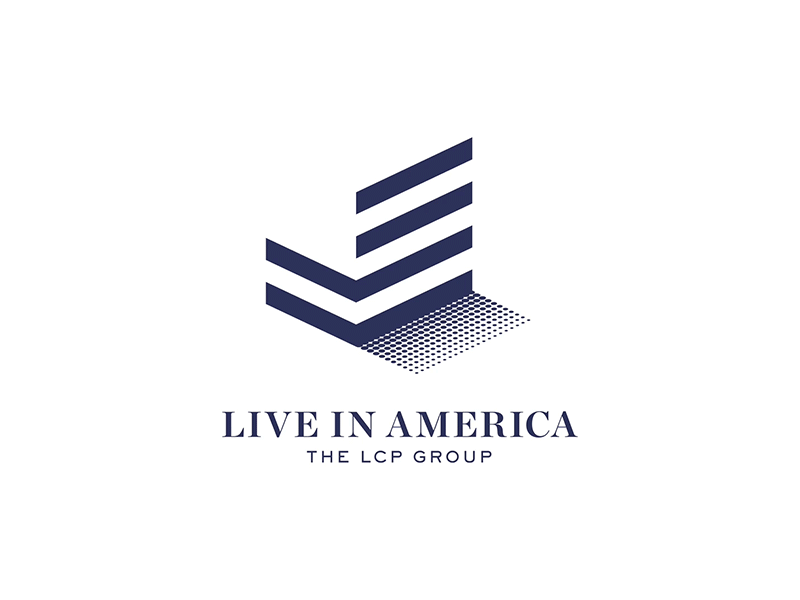 Live in America Logo america brand branding design flag identity logo typography usa