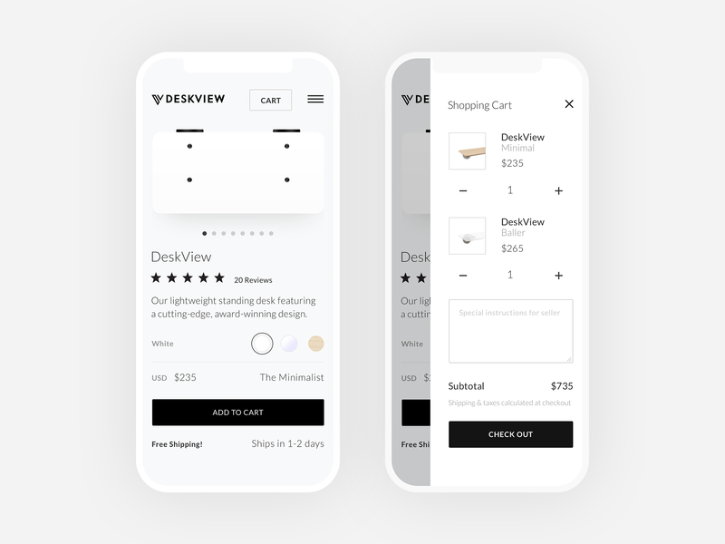 Shop Deskview On Mobile By Marc Anderson For Rainfall On Dribbble