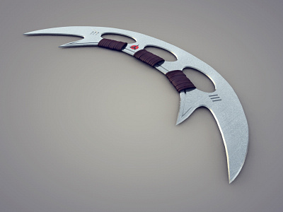 Klingon Bat'leth bat leth c4d cinema 4d diligence klingon render star trek stuart wade sword sword series work in progress