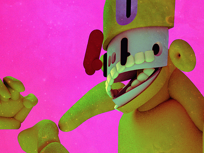 Still frame 3d character 3d illustration animated character character animation gif render stuart wade