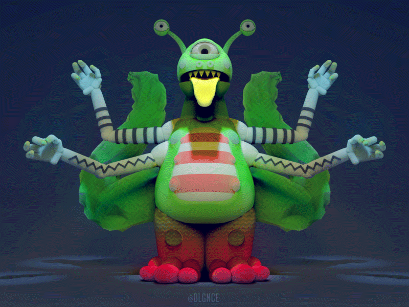 #GoMonsterProject animation gif gomonsterproject monster stuart wade