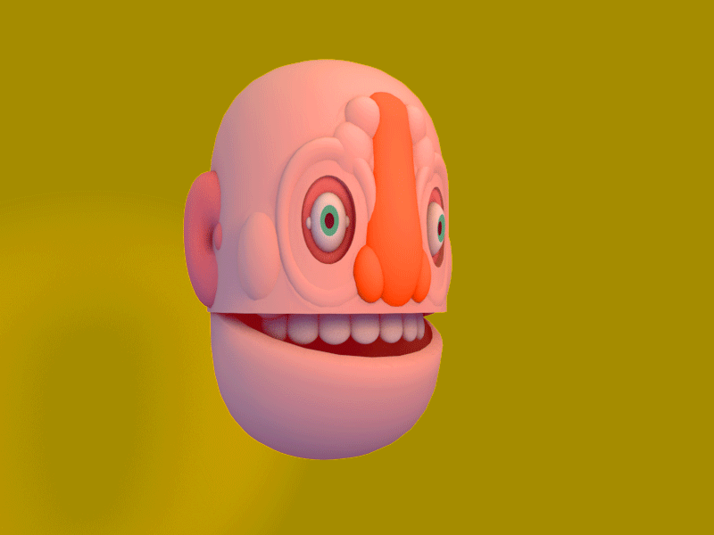 ENTHUSIASM 3d character 3d illustration animated character character animation gif render stuart wade