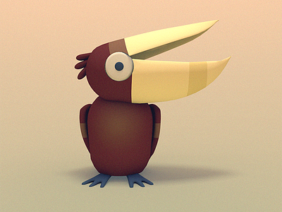 PELICAN! (or something) 3d animation 3d illustration animated gif bird bird illustration character design cinema 4d digital art gif illustration stuart wade