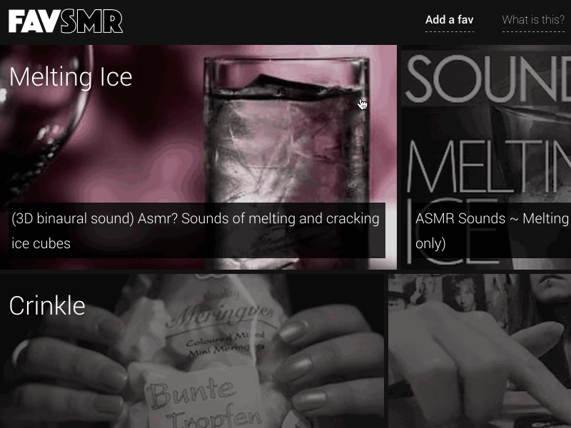 FavSMR: Input appears transitions dark ui