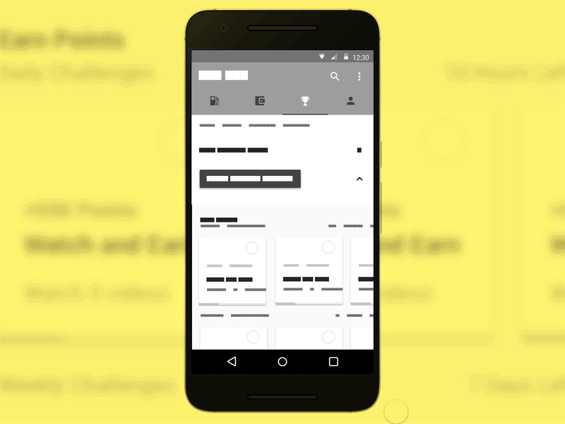 Android app prototype (Framer)