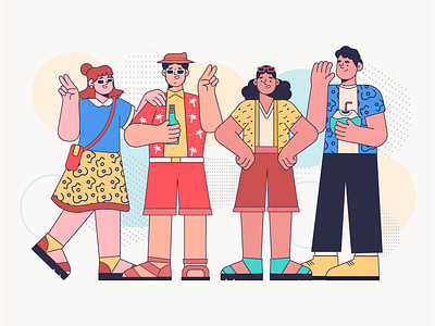 Download Summer Characters By Camila Barbieri On Dribbble