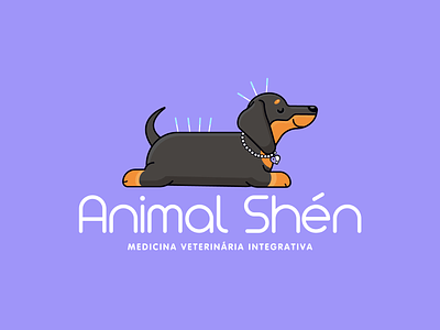 Animal Shén 2d art accupunture animal care basset clinic flat illustration logo meditation pet pet care pet shop vector veterinarian veterinary
