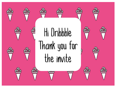 Hello Dribbble! debut debut shot dribbble dribbble invite graphic graphic design illustration illustrator design invite design invite giveaway vector
