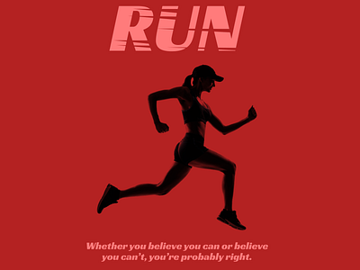 Triathlon posters - Run poster run running