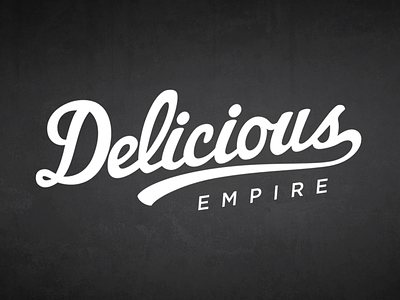 Script Logo for Delicious Empire logo script
