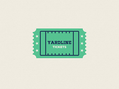 Yardline Tickets Logo Concept app branding football illustration logo mark sports tickets ui ux