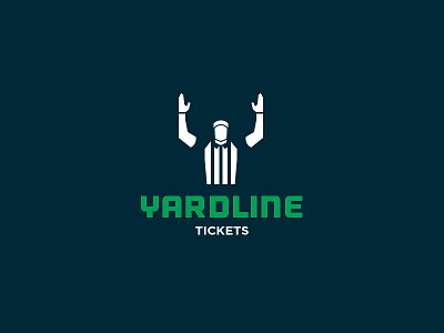 Yardline Tickets Logo app brand color. gradient illustration logo mobile ui ux