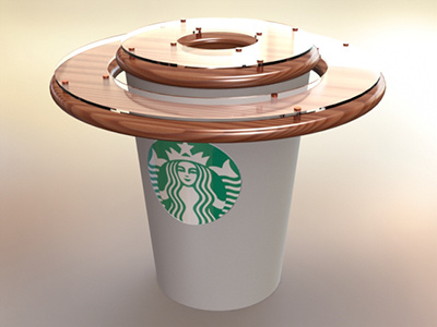Starbucks Display v1 coffee display id industrial design point of purchase pop starbucks
